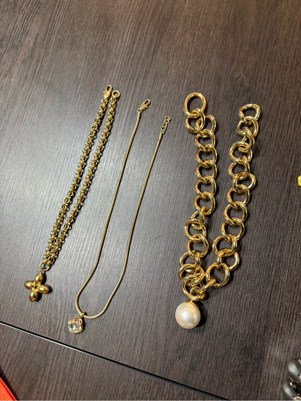 (3 piece) Gold-Tone Chunky Chain Bracelet